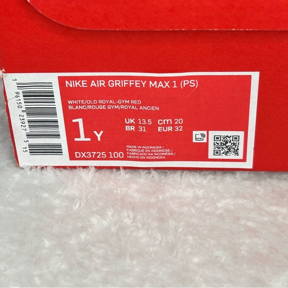 Nike Air Griffey Max 1 (PS) | Kids | Blue White Red | size 1Y | Good Condition - Picture 5 of 11